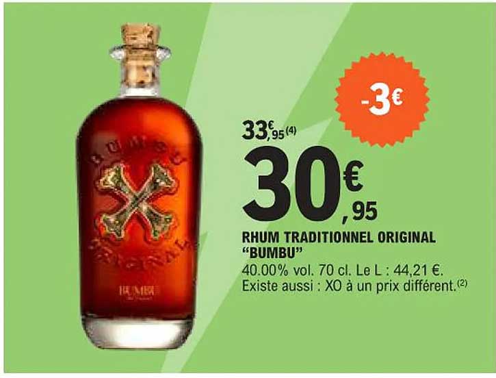 RHUM TRADITIONNEL ORIGINAL "BUMBU"