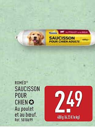 ROMÉO® SAUCISSON POUR CHIEN ADULTE