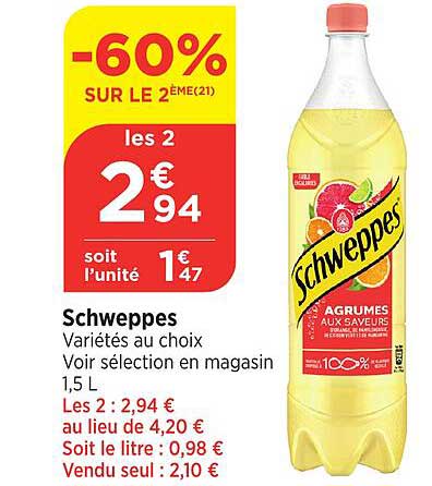 Schweppes Agrumes aux saveurs