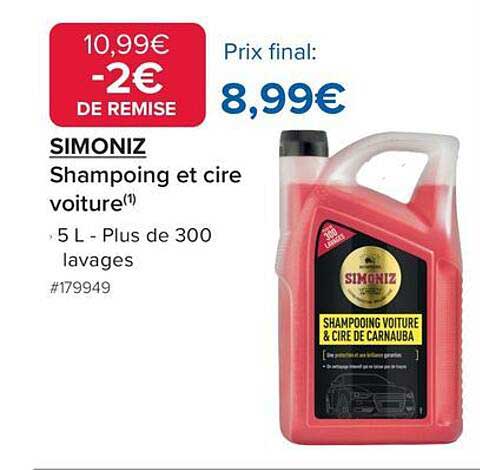 SIMONIZ Shampoing et cire voiture