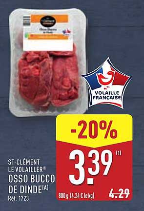 ST-CLÉMENT LE VOLAILLER® OSSO BUCCO DE DINDE(A)