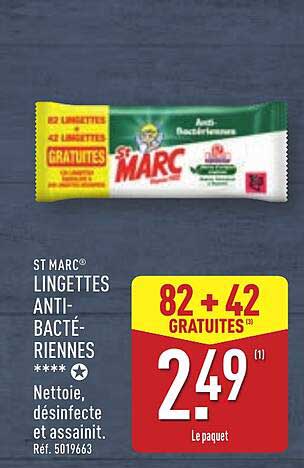 ST MARC® LINGETTES ANTI-BACTÉRIENNES