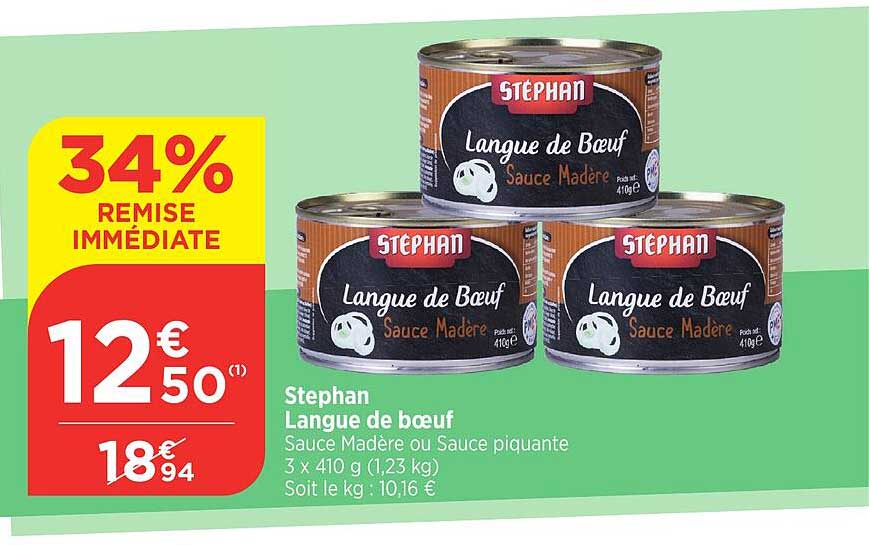 Stephan Langue de boeuf Sauce Maderé