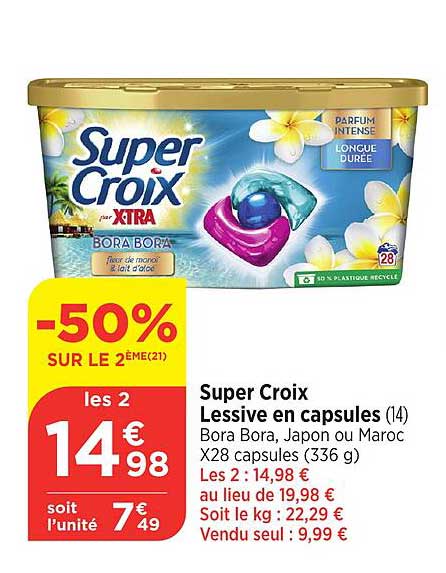 Super Croix Lessive en capsules