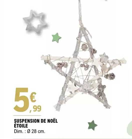 SUSPENSION DE NOËL ÉTOILE