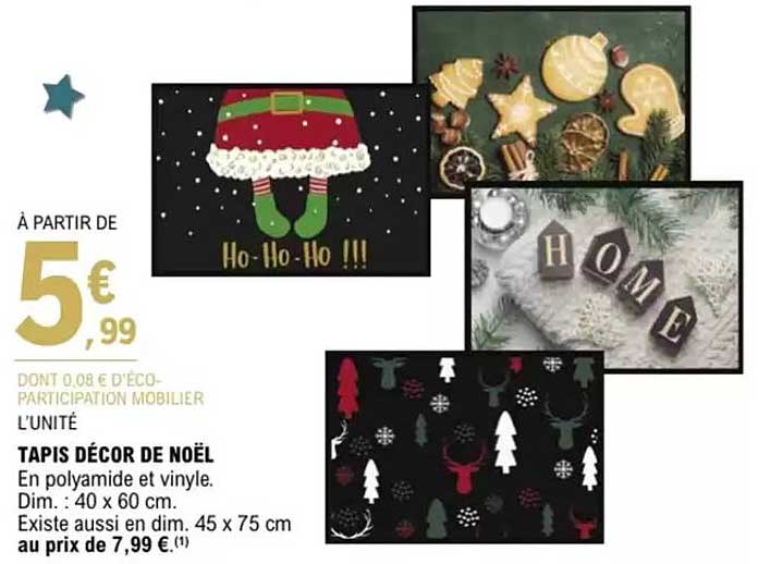 TAPIS DÉCOR DE NOËL