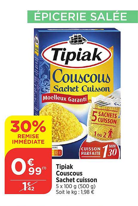 Tipiak Couscous Sachet cuisson