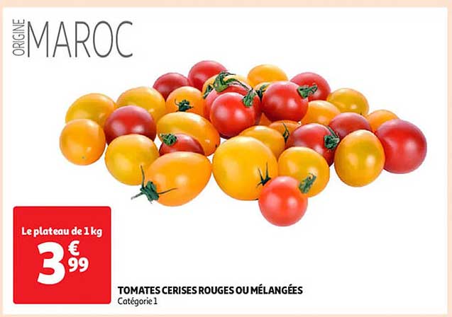 TOMATES CERISES ROUGES OU MÉLANGÉES