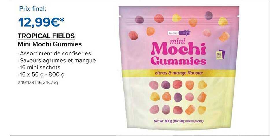 TROPICAL FIELDS Mini Mochi Gummies