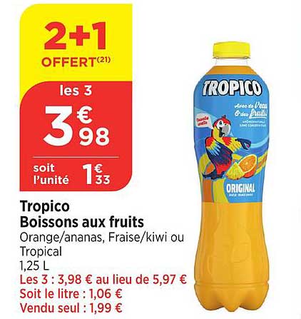 Tropico Boissons aux fruits