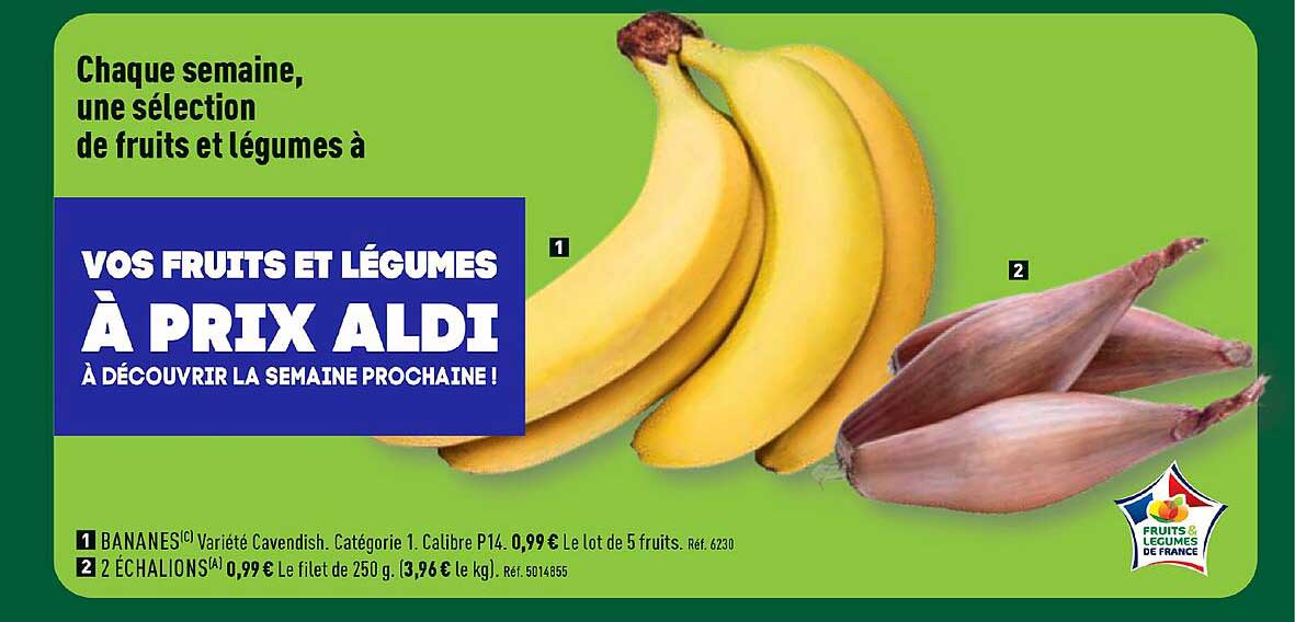 VOS FRUITS ET LÉGUMES À PRIX ALDI