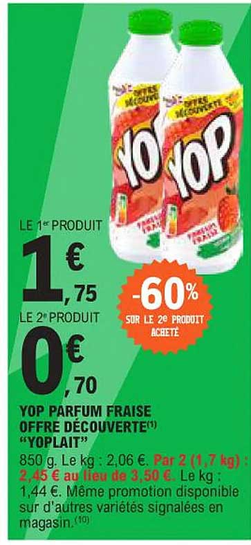 YOP PARFUM FRAISE OFFRE DÉCOUVERTE "YOPLAIT"