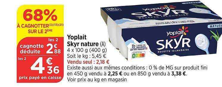 Yoplait Skyr nature