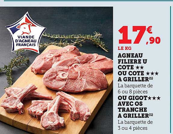 AGNEAU FILIERE U COTE ★★ OU COTE ★★★ A GRILLER(1)