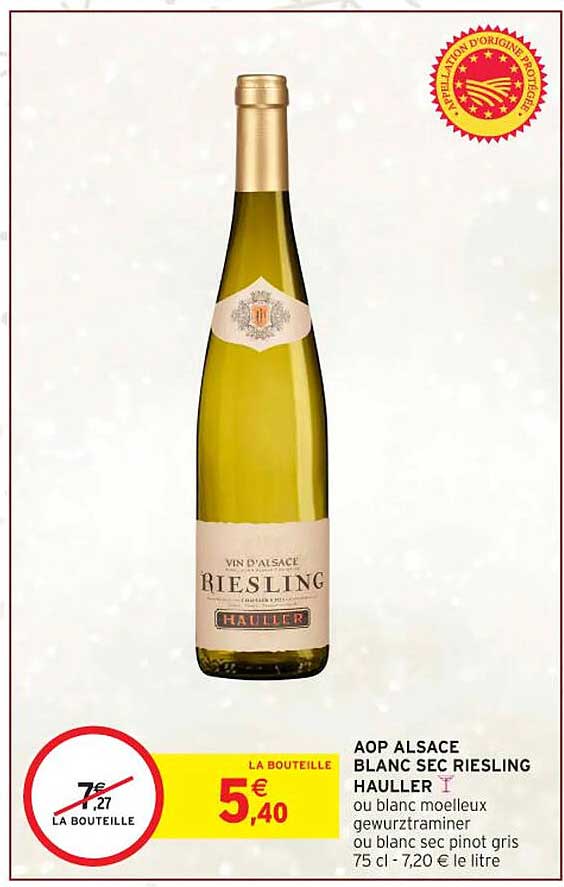 AOP ALSACE BLANC SEC RIESLING HAULLER