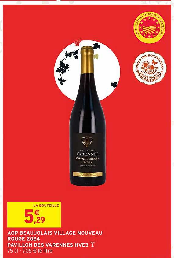 AOP BEAUJOLAIS VILLAGE NOUVEAU ROUGE 2024