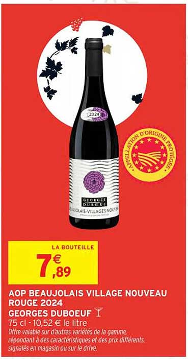 AOP BEAUJOLAIS VILLAGE NOUVEAU ROUGE 2024