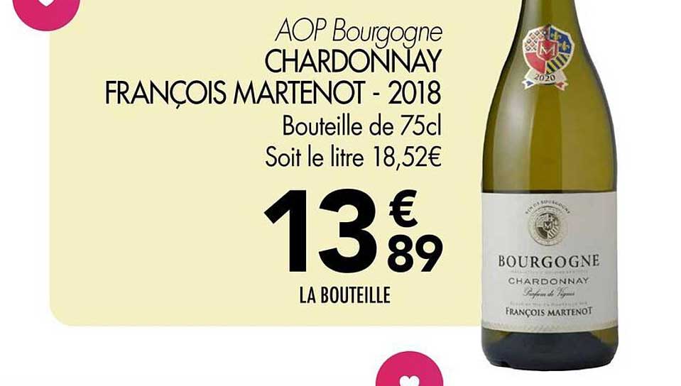 AOP Bourgogne CHARDONNAY FRANÇOIS MARTENOT - 2018