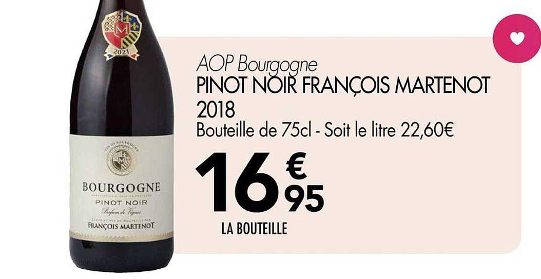 AOP Bourgogne PINOT NOIR FRANÇOIS MARTENOT 2018