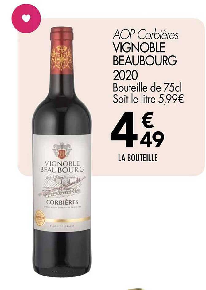 AOP Corbières VIGNOBLE BEAUBOURG 2020