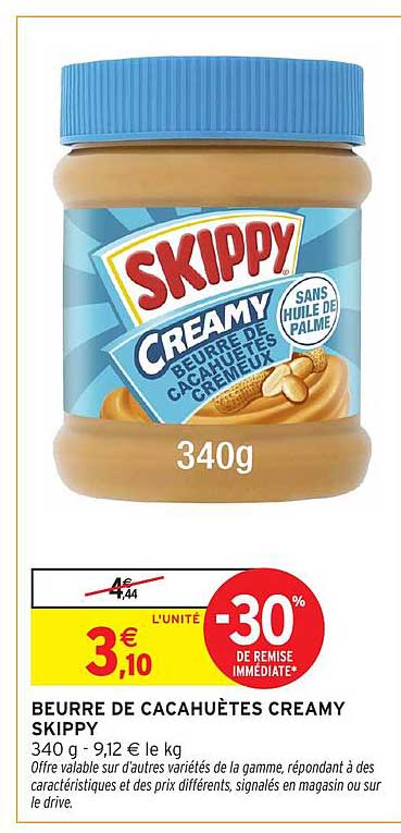 BEURRE DE CACAHUÈTES CREAMY SKIPPY