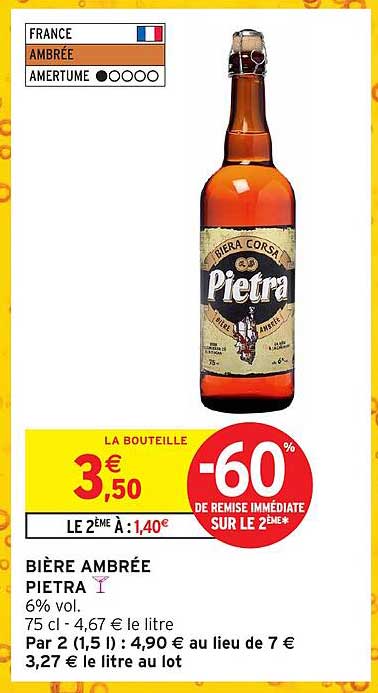 BIÈRE AMBRÉE PIETRA