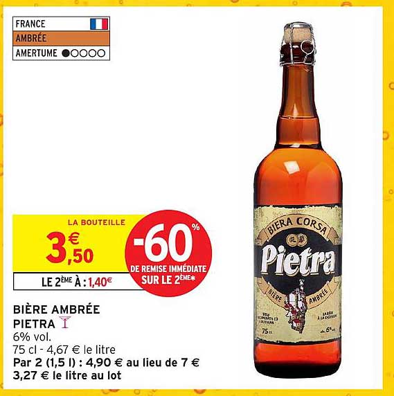 BIÈRE AMBRÉE PIETRA