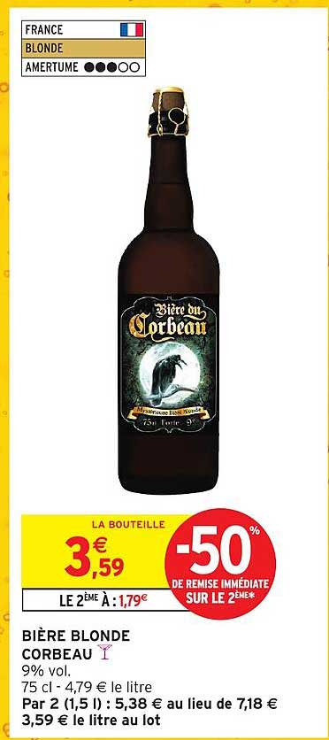 BIÈRE BLONDE CORBEAU