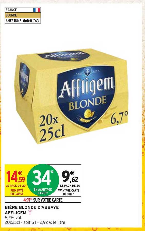 BIÈRE BLONDE D'ABAYE AFFLIGEM