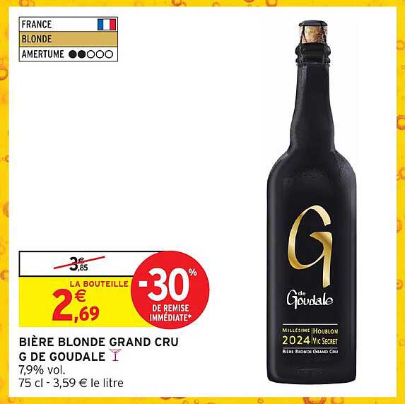 BIÈRE BLONDE GRAND CRU G DE GOUDALE