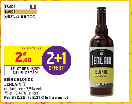 BIÈRE BLONDE JENLAIN