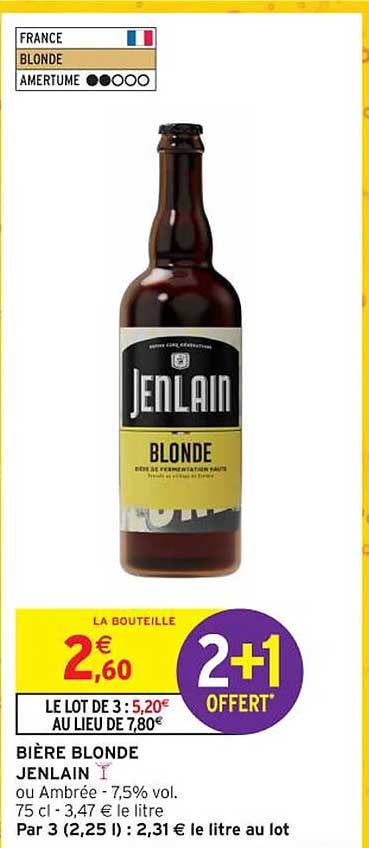 BIÈRE BLONDE JENLAIN