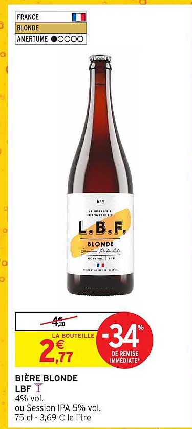 BIÈRE BLONDE LBF