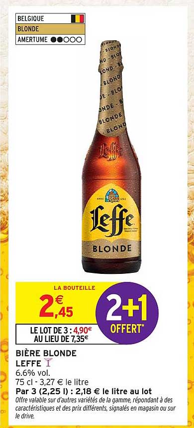 Bière Blonde Leffe