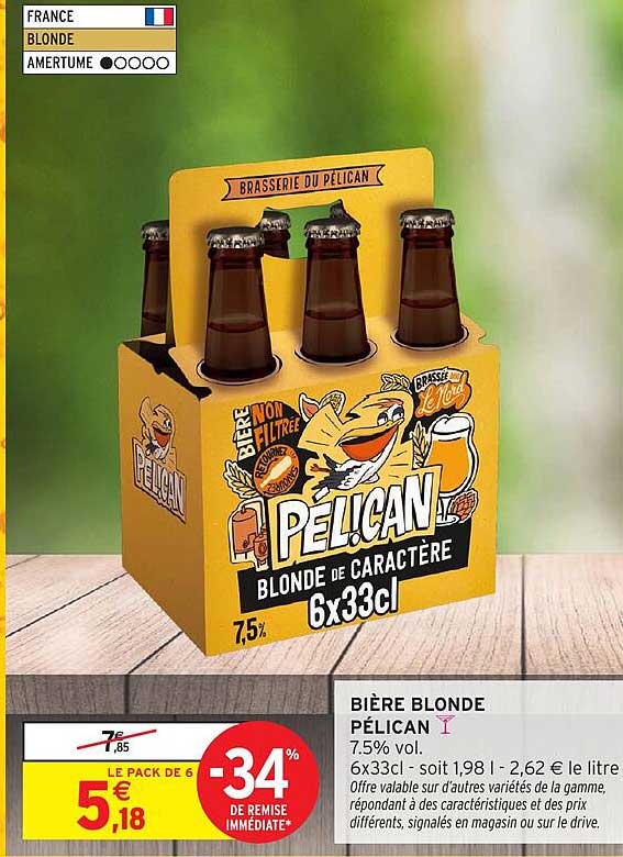 BIÈRE BLONDE PÉLICAN