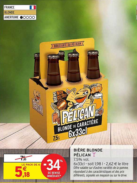 BIÈRE BLONDE PÉLICAN