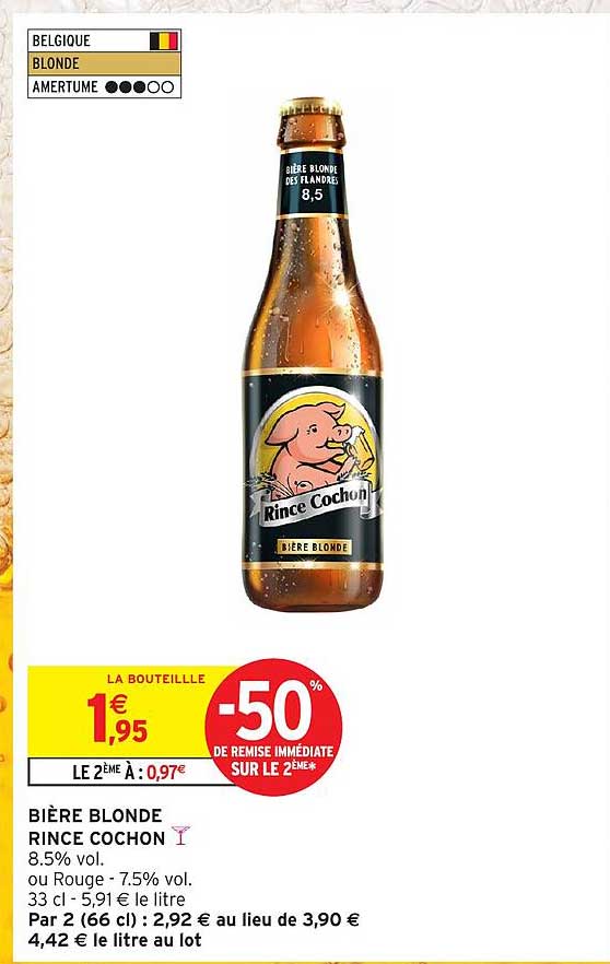 BIÈRE BLONDE RINCE COCHON