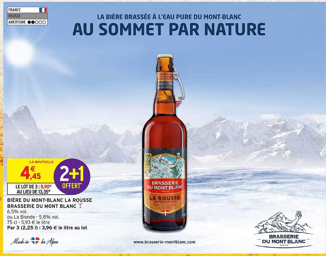 BIÈRE DU MONT-BLANC LA ROUSSE BRASSERIE DU MONT BLANC