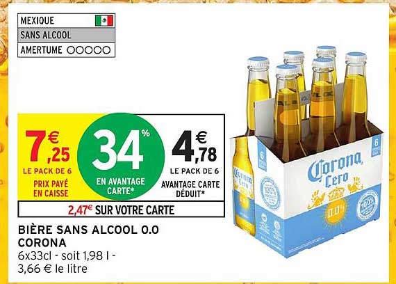 BIÈRE SANS ALCOOL 0.0 CORONA