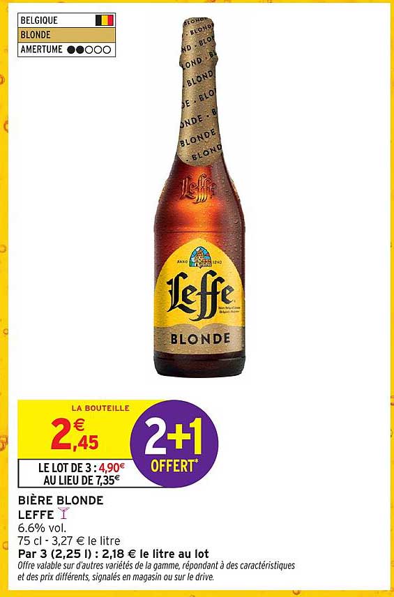 BIERRE BLONDE LEFFE