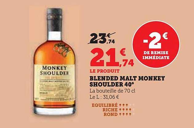 BLENDED MALT MONKEY SHOULDER 40°