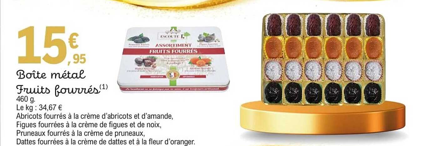 Boîte métal Fruits fourrés