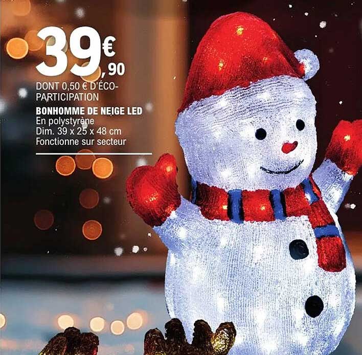 BONHOMME DE NEIGE LED