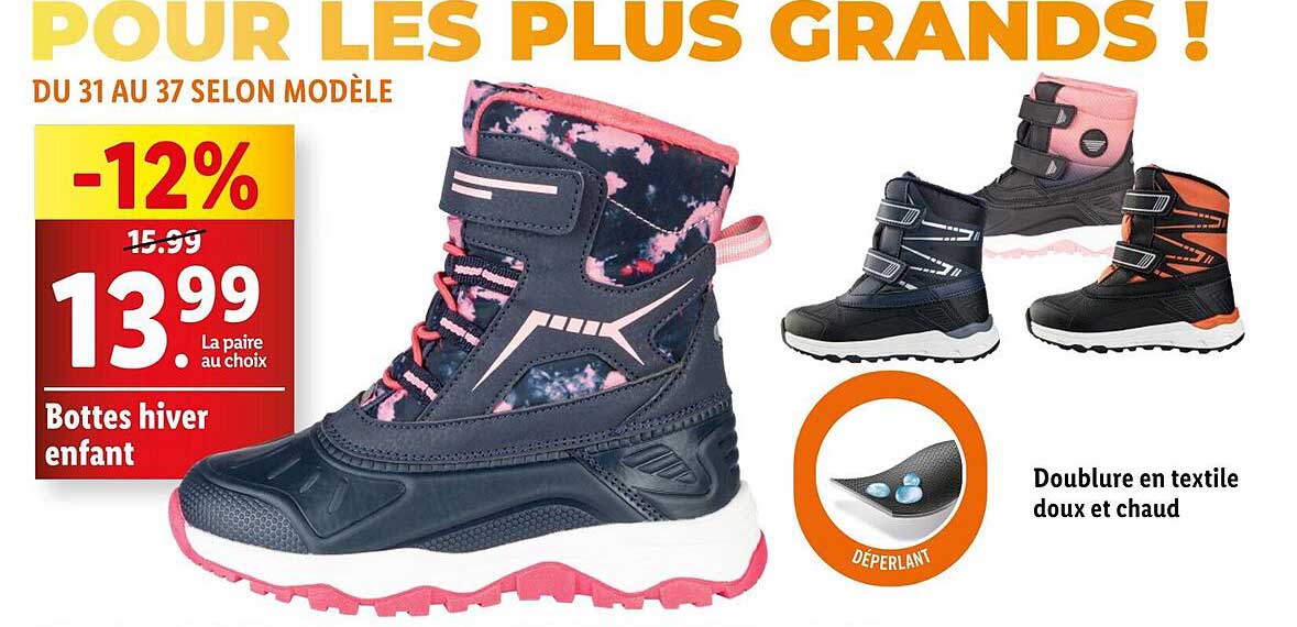 Bottes hiver enfant