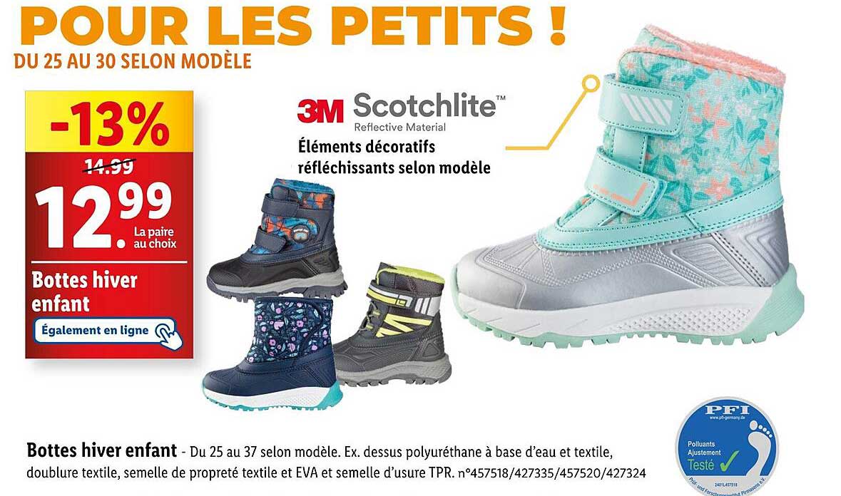 Bottes hiver enfant