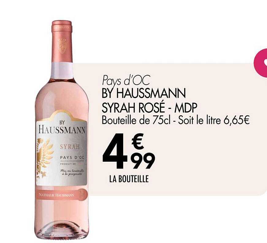 BY HAUSSMANN SYRAH ROSÉ - MDP