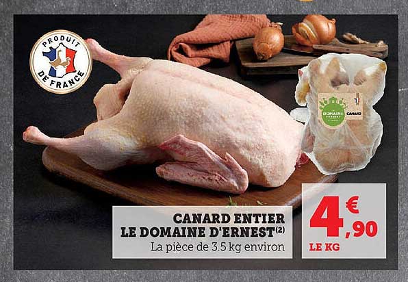 CANARD ENTIERS LE DOMAINE D'ERNEST