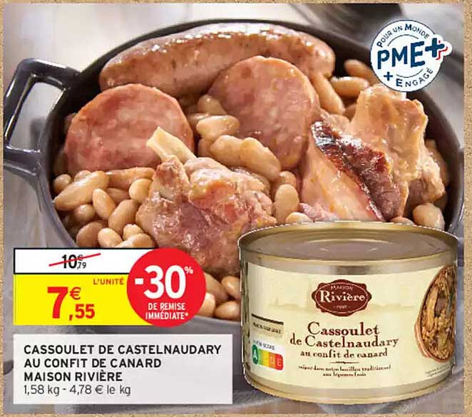 CASSOULET DE CASTELNAUDARY AU CONFIT DE CANARD MAISON RIVIÈRE