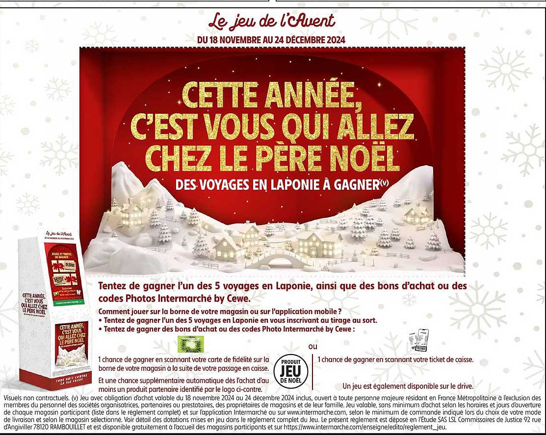 Cette année, c'est vous qui allez chez le père Noël des voyages en Laponie à gagner