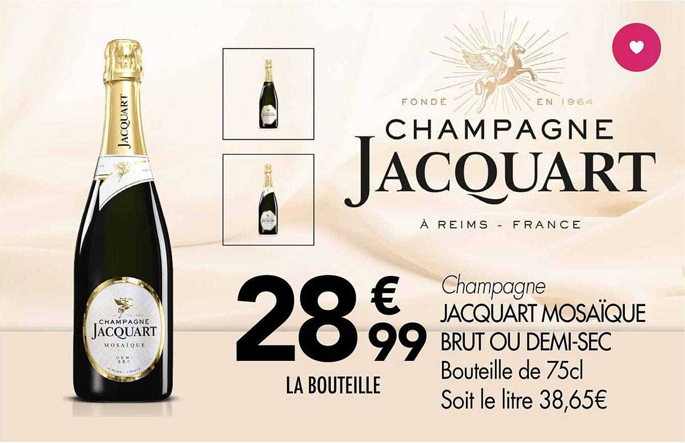 CHAMPAGNE JACQUART MOSAÏQUE BRUT OU DEMI-SEC